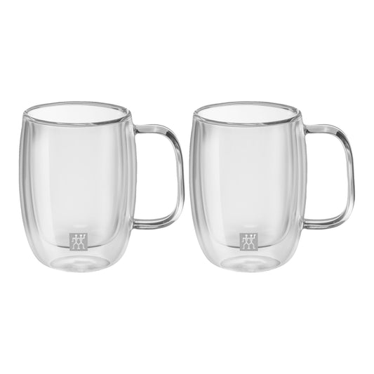 ZWILLING Sorrento Plus 2 Piece Espresso Glass Set with Handles