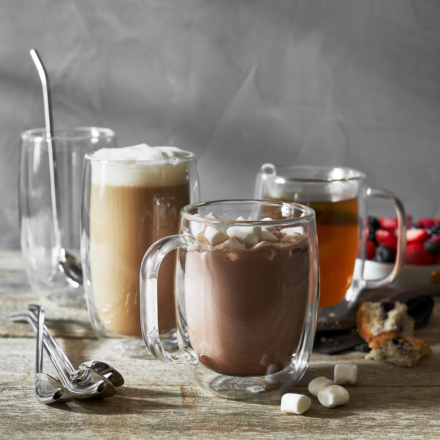 ZWILLING Sorrento Plus 2 Piece Latte Glass Set with Handles