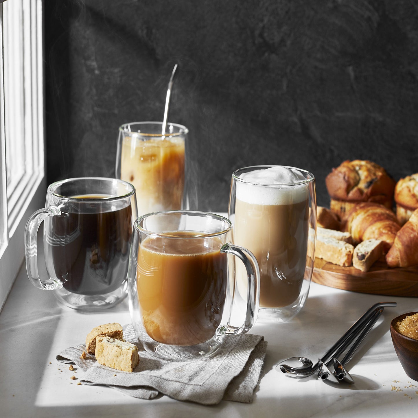 ZWILLING Sorrento Plus 2 Piece Latte Glass Set with Handles