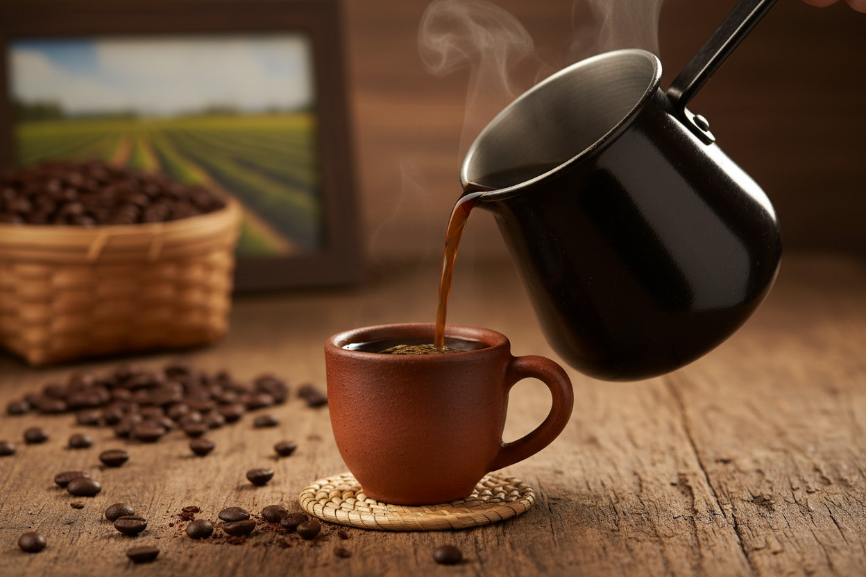 brazil traditional brewed coffee