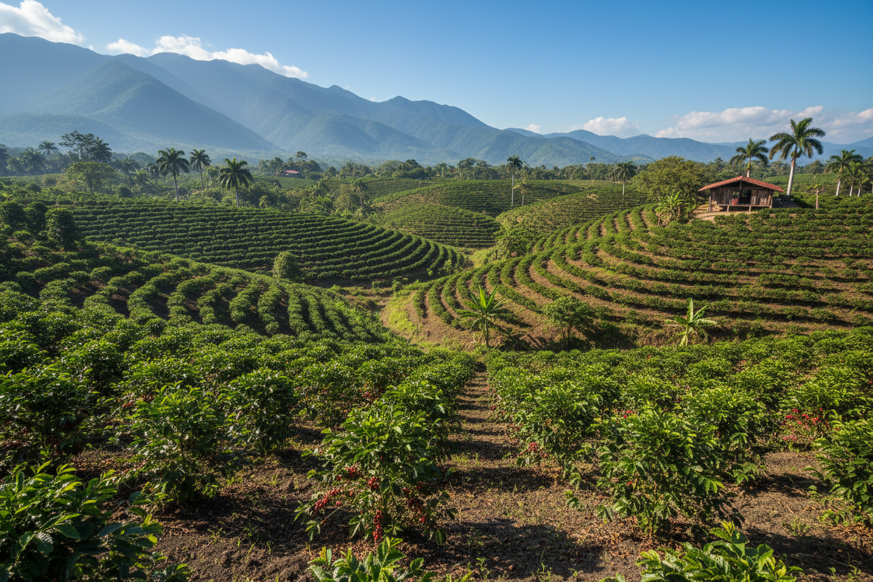 coffee field in nicaragua