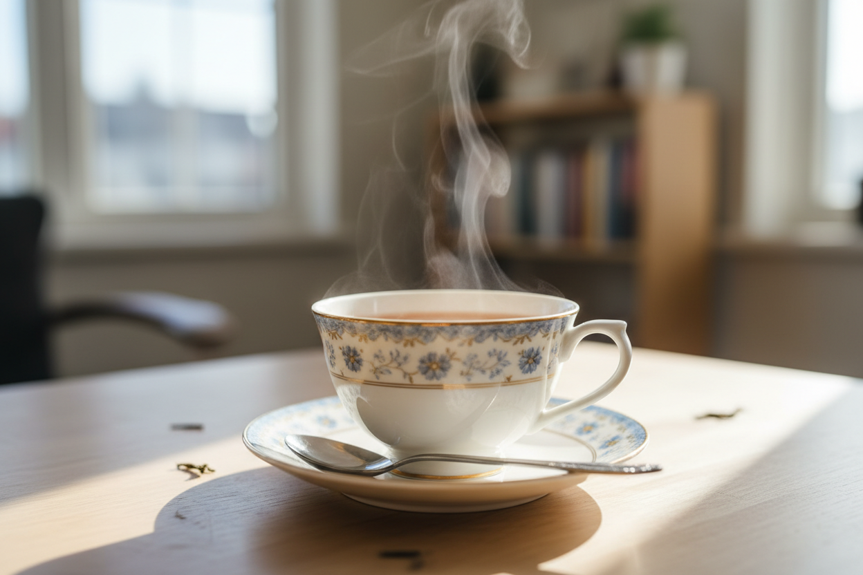 cup of brewed earl grey tea