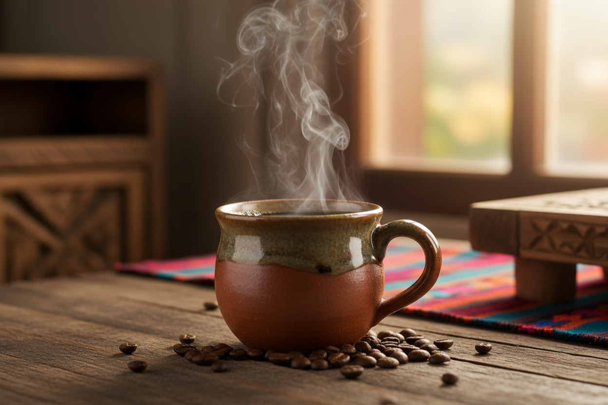 cup of traditional coffee in honduras