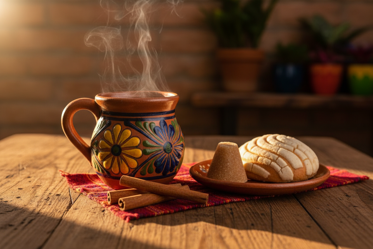 cup of traditional mexican coffee