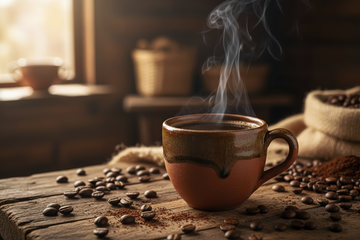 traditional brewed columbian coffee 