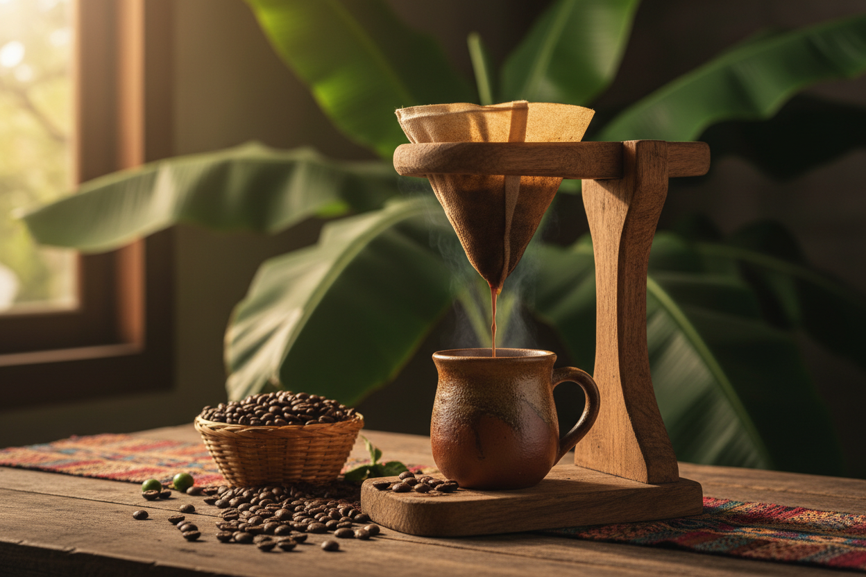traditional coffee brewed in costa rica